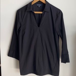 Black 3/4 sleeve Brooks Brothers shirt
